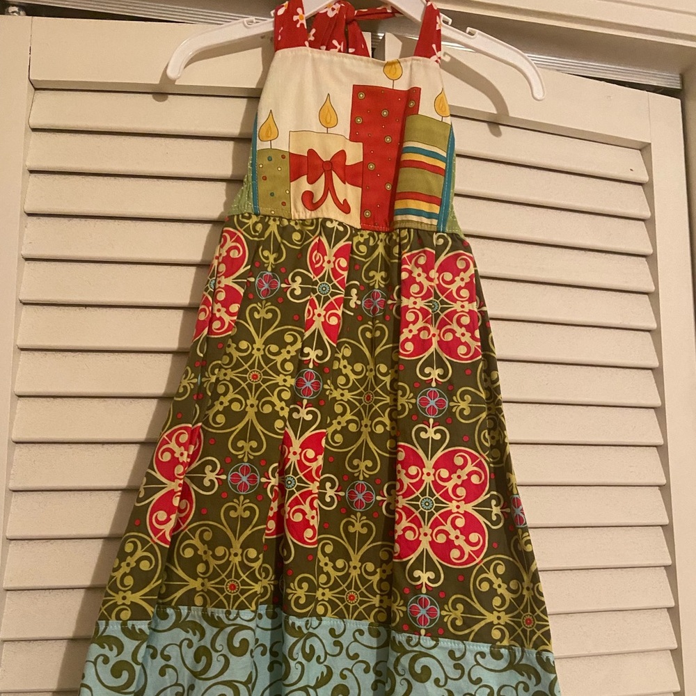 Momi boutique Christmas candle dress size 4/5